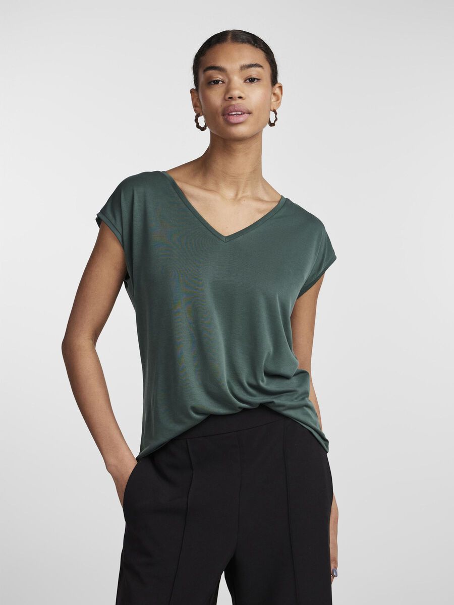 Pieces PCKAMALA T-SHIRT, Trekking Green, highres - 17095260_TrekkingGreen_003.jpg