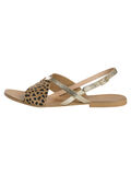 Pieces LEOPARD LEATHER SANDALS, Gold Colour, highres - 17080053_GoldColour_001.jpg