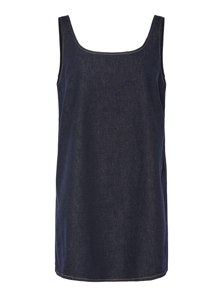 Pieces PCFRANNA DENIM SPENCER DRESS, Dark Blue Denim, highres - 17161244_DarkBlueDenim_001.jpg
