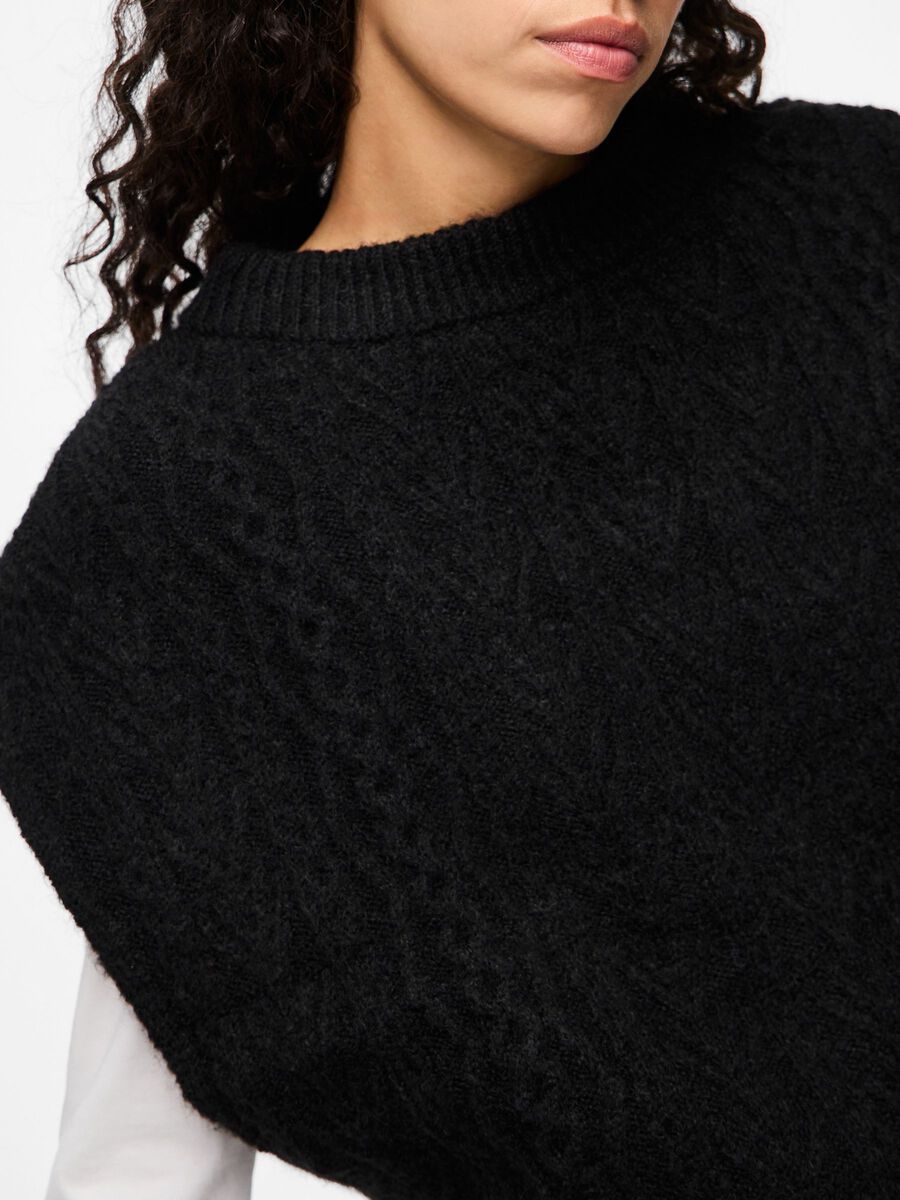 Carousel image - PCNOSIE PONCHO, Black | 4
