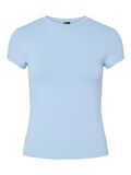 Pieces PCFYLLA NYLON TOP MED KORTE ÆRMER, Airy Blue, highres - 17157916_AiryBlue_001.jpg
