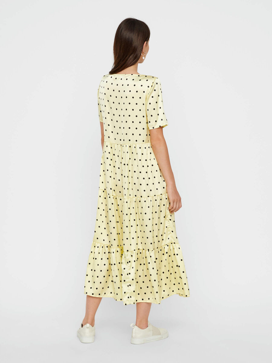 Pieces POIS VOLANTS ROBE MI-LONGUE, Mellow Yellow, highres - 17101345_MellowYellow_738050_004.jpg