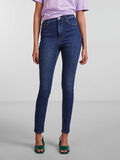 Pieces PCHIGHFIVE HW SKINNY FIT JEANS, Dark Blue Denim, highres - 17127262_DarkBlueDenim_003.jpg