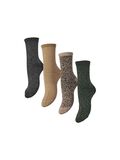 Pieces PCSEBBY 4-PACK GLITTER SOKKEN, Black, highres - 17155465_Black_1162363_001.jpg