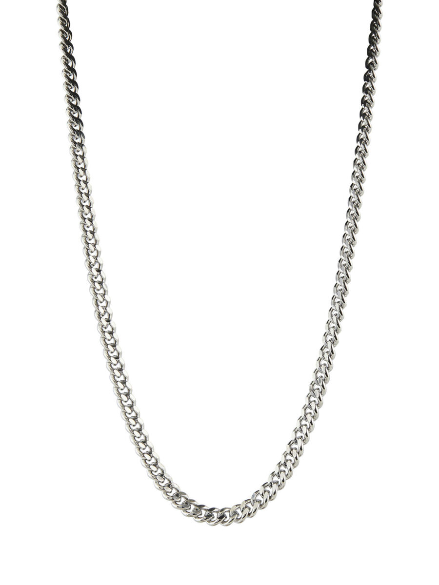 Pieces BASIC NECKLACE, Silver Colour, highres - 17113130_SilverColour_001.jpg