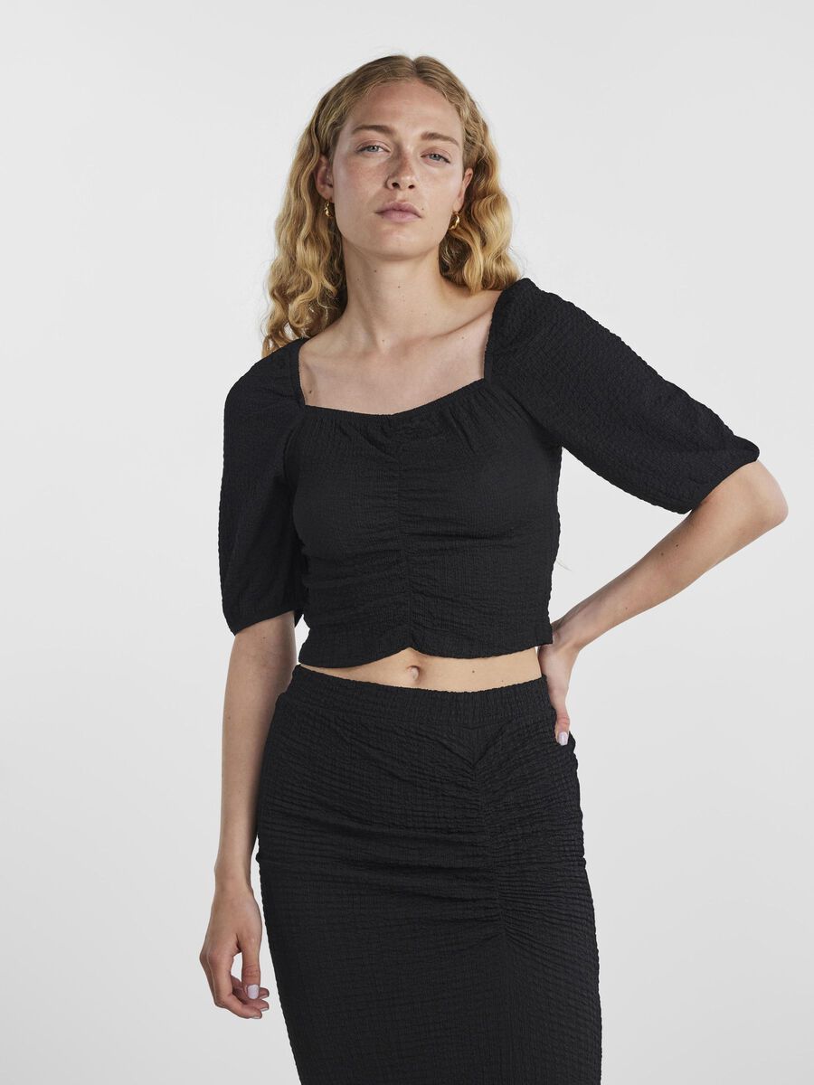 Pieces PCKEEGAN CROPPED TOP, Black, highres - 17137595_Black_003.jpg