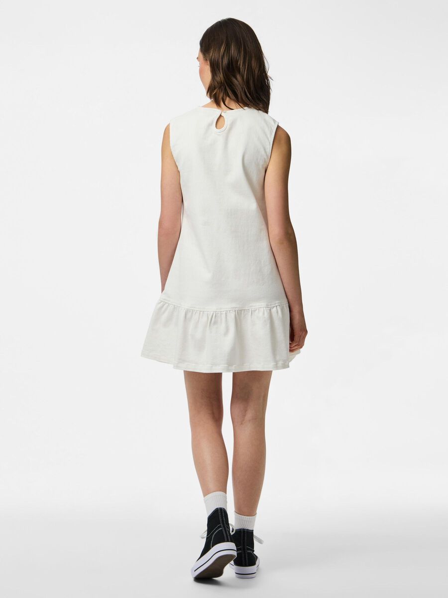 Pieces PCMONICA MINI DRESS, White Denim, highres - 17163967_WhiteDenim_004.jpg