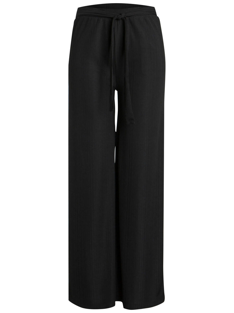 Pieces WIDE TROUSERS, Black, highres - 17091266_Black_001.jpg