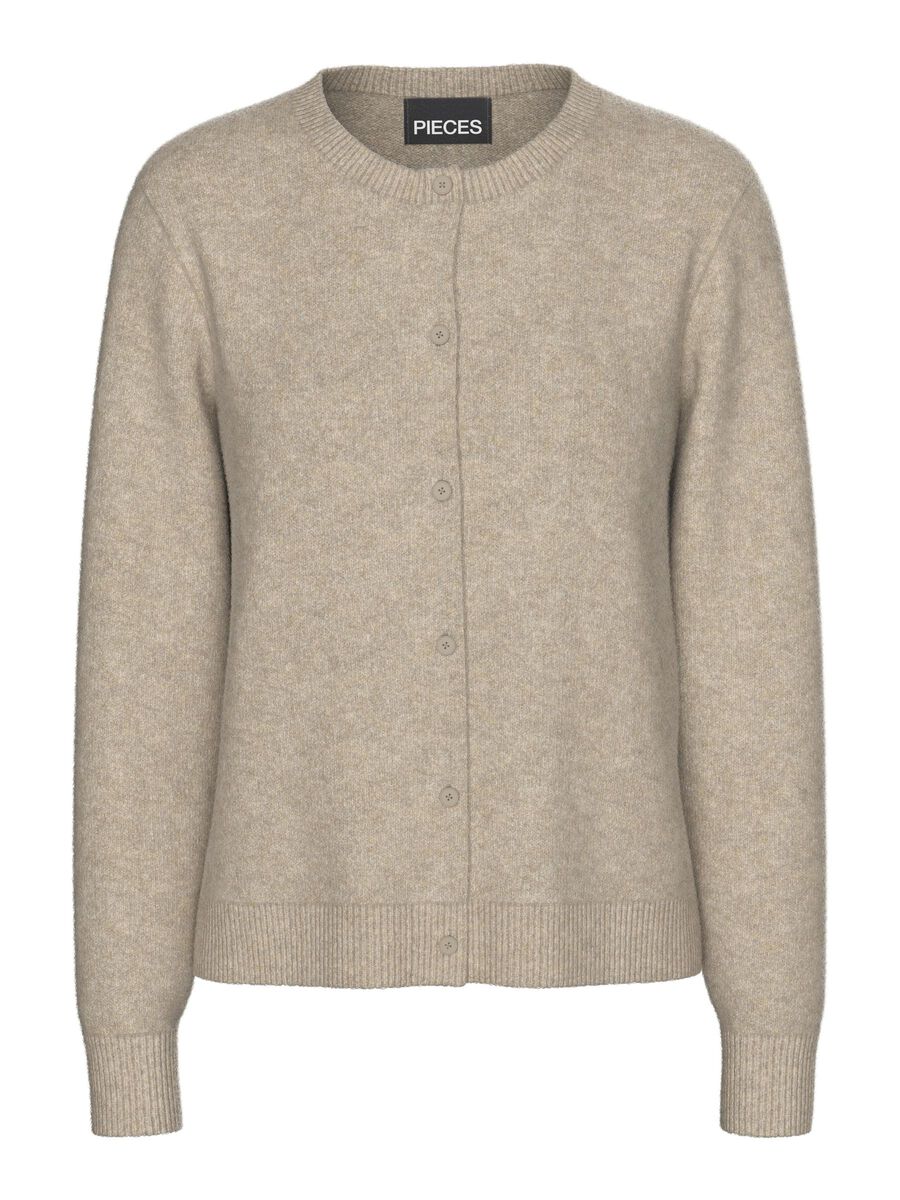 Pieces PCMALOU CARDIGAN EN MAILLE, Taupe Gray, highres - 17154486_TaupeGray_1151301_001.jpg