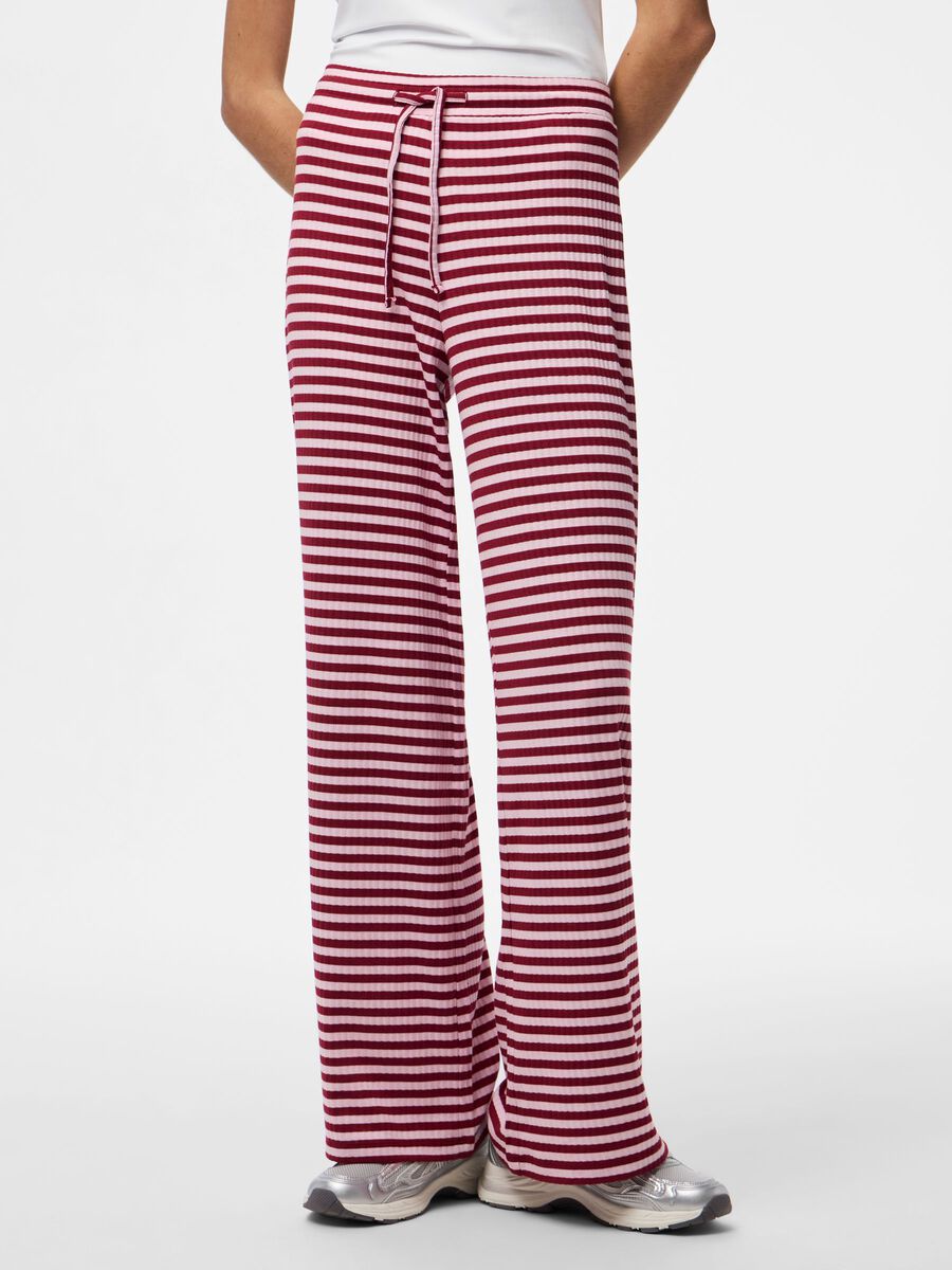 Product carousel image - PCLAYA WIDE-LEG TROUSERS, Goji Berry | 1