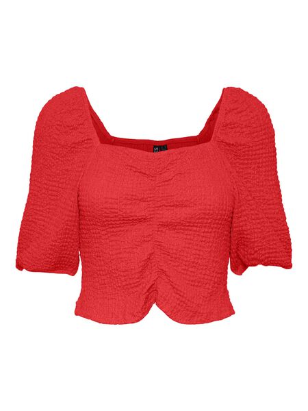 Pieces PCKEEGAN CROPPED TOP, Poppy Red, highres - 17137595_PoppyRed_001.jpg