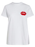 Pieces PRINTED T-SHIRT, Bright White, highres - 17091125_BrightWhite_639203_001.jpg