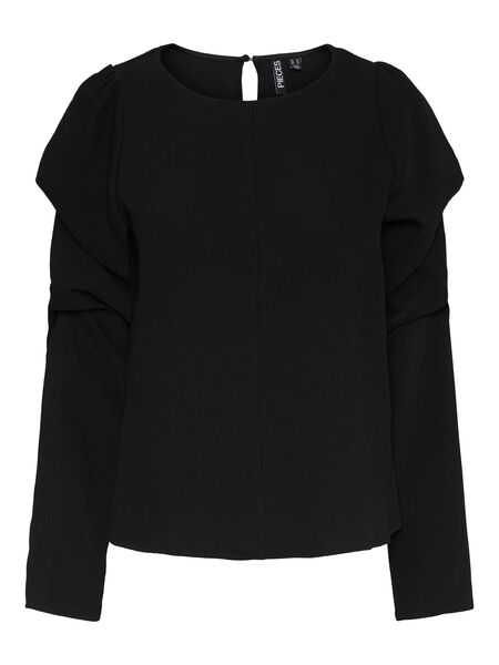 Pieces PCDORITA BLOUSE, Black, highres - 17138770_Black_001.jpg