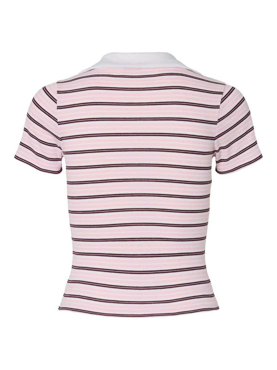 Pieces PCJAYJAY POLO-SHIRT, Pink Tulle, highres - 17163980_PinkTulle_1253866_002.jpg