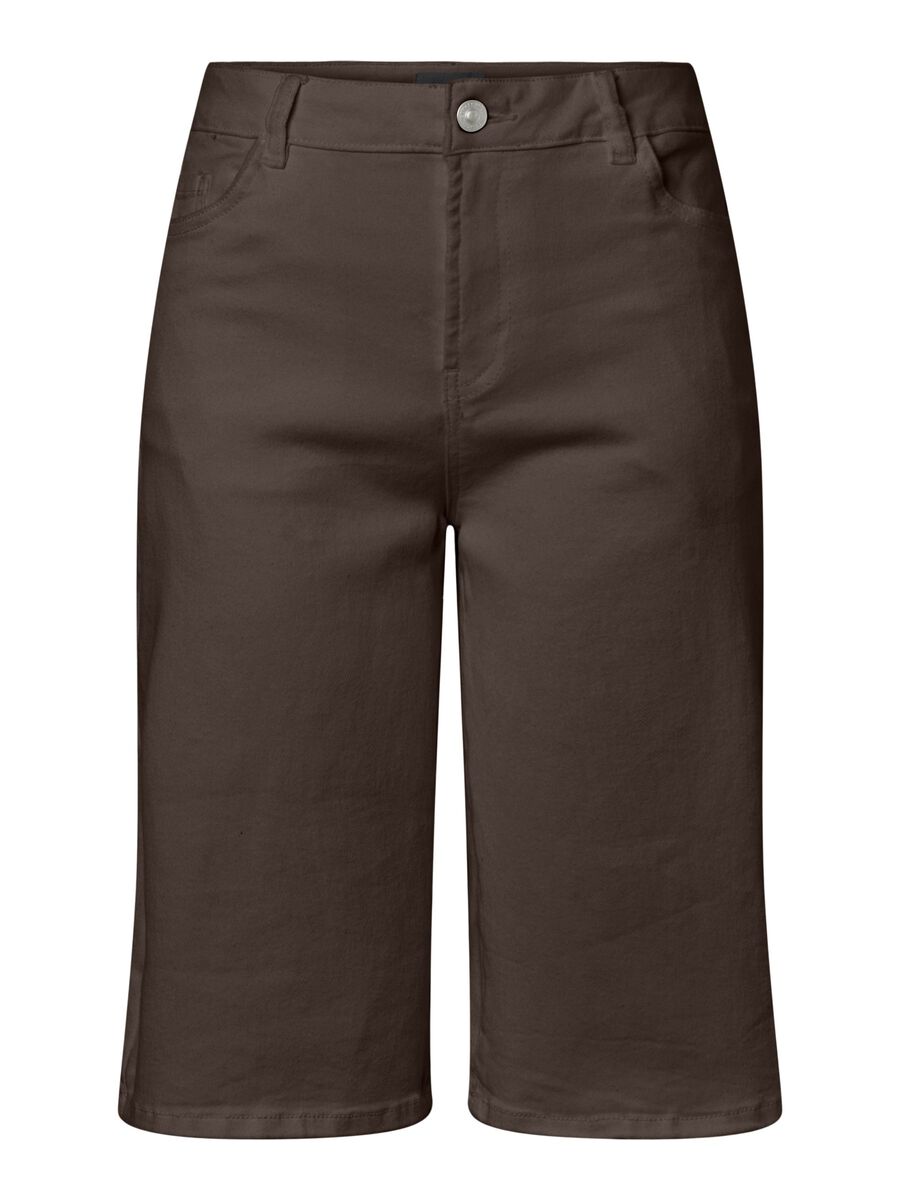 Carousel image - PCSALUME DENIM SHORTS, Hot Fudge | 1