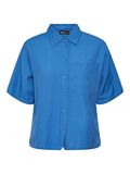 Pieces PCMILANO SHORT SLEEVED SHIRT, Marina, highres - 17140960_Marina_001.jpg