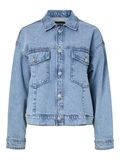 Product image thumbnail - PCELMA DENIM JACKET, Light Blue Denim | 1