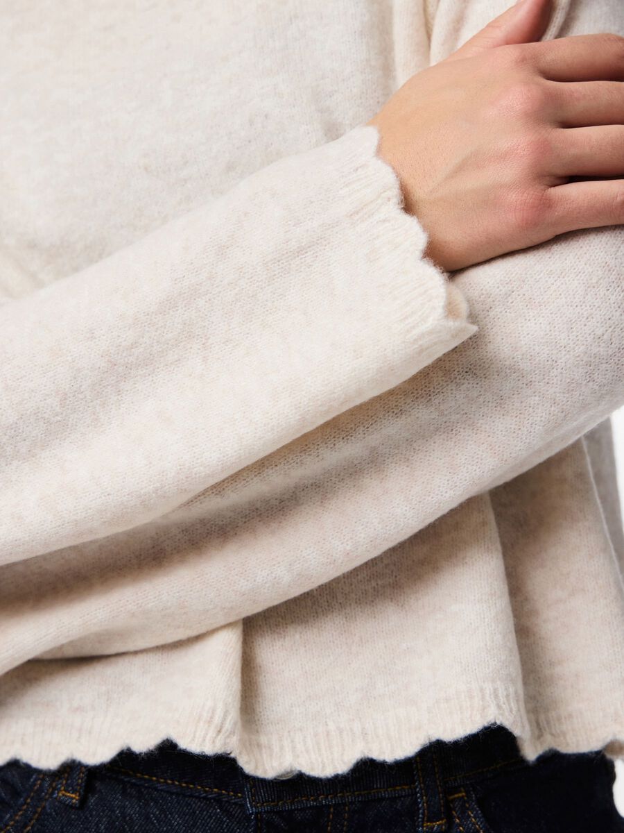 Carousel image - PCRATH KNITTED PULLOVER, Birch | 4