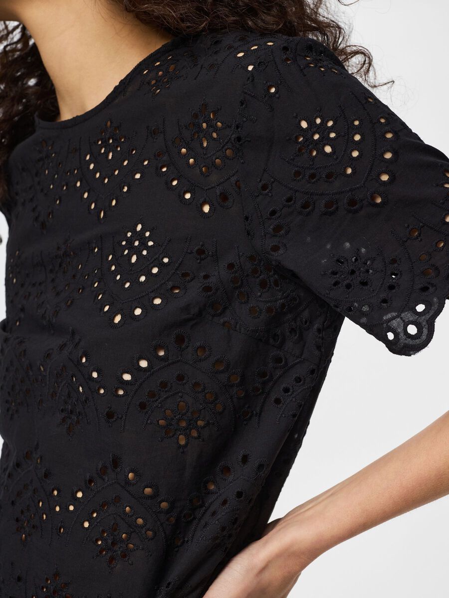 Carousel image - PCVILDE  SHORT SLEEVED BLOUSE, Black | 4