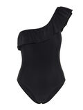 Pieces ONE-SHOULDER RUCHE BADPAK, Black, highres - 17093482_Black_661450_001.jpg