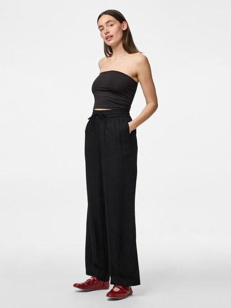 Pieces PCPIA WIDE-LEG TROUSERS, Black, highres - 17149314_Black_005.jpg