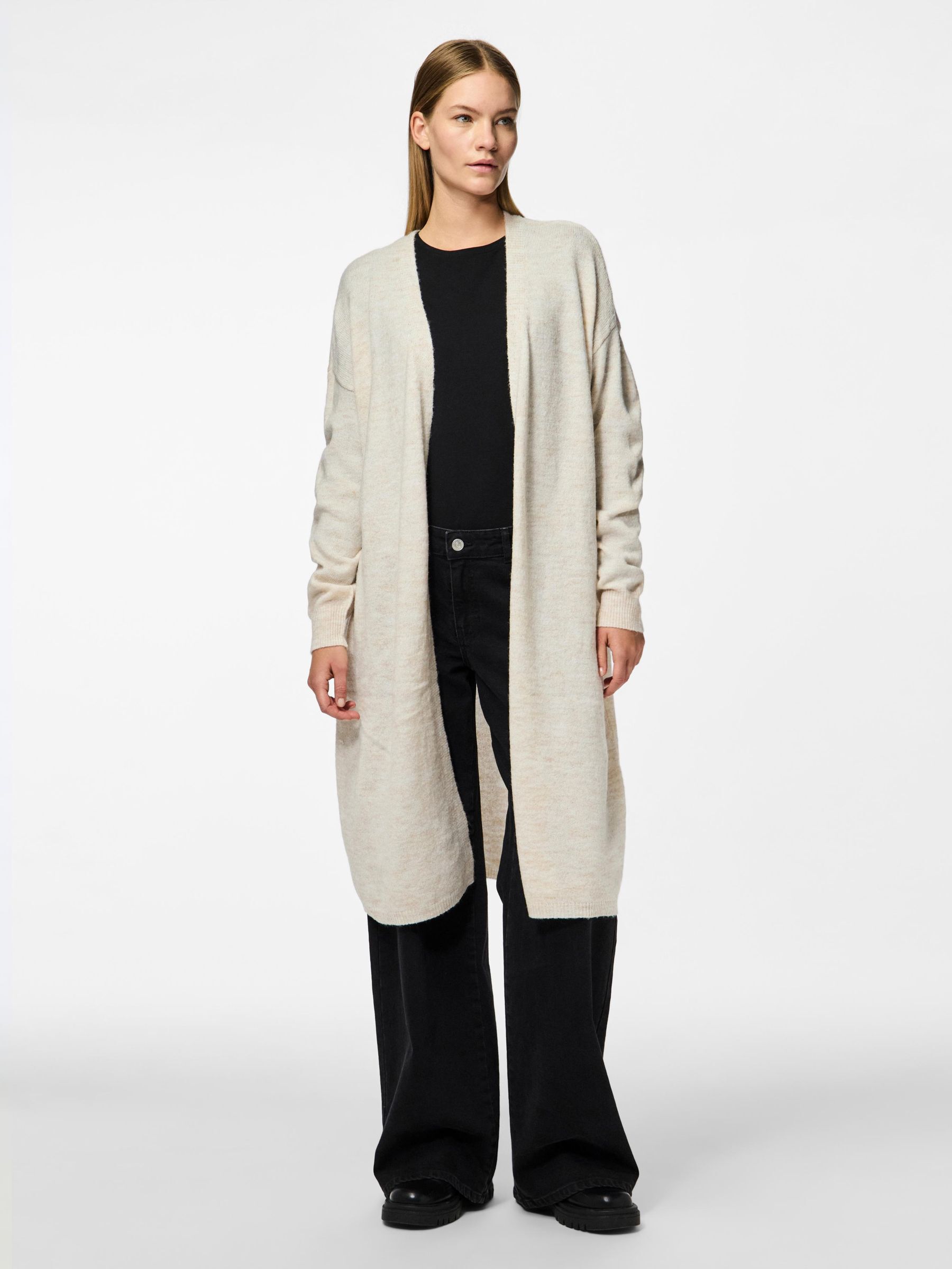 PCJULIANA KNITTED CARDIGAN White PIECES UK