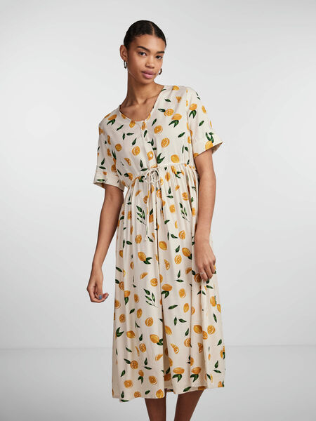 Pieces PCNYA MIDI DRESS, Birch, highres - 17126332_Birch_1017758_003.jpg
