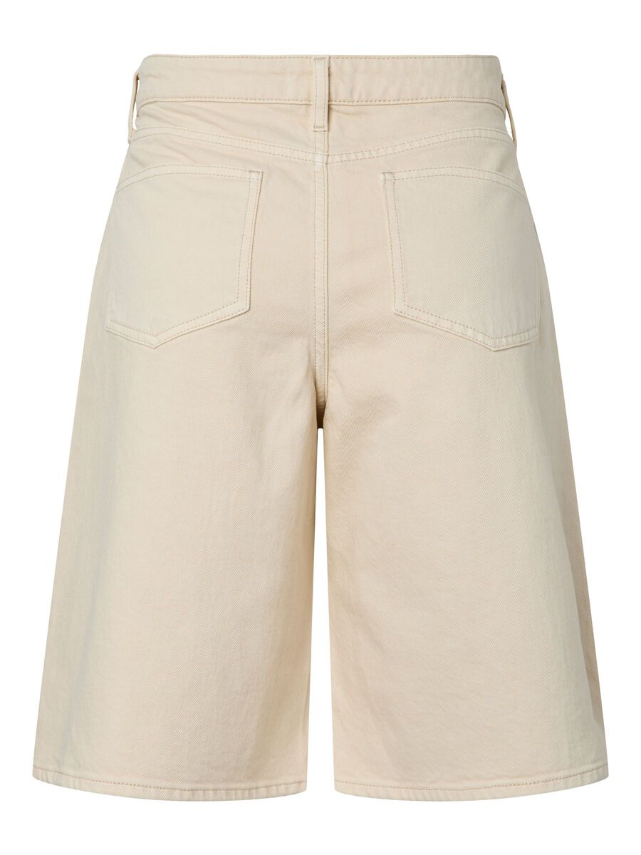 Product carousel image - PCGRACE MW LONG OLASHORTS, Ecru | 2