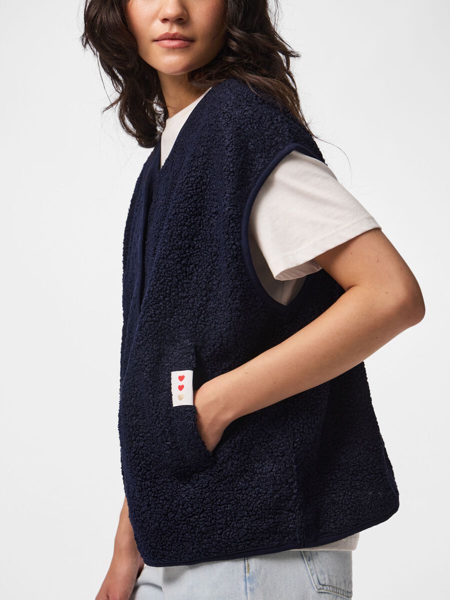 Carousel image 4 PCKATTY TEDDY  VEST, Maritime Blue