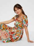 Pieces MULTI-COLOURED MIDI DRESS, Aura Orange, highres - 17100813_AuraOrange_008.jpg