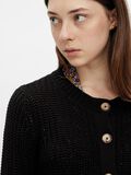 Product image thumbnail - FÄRGAD STICKAD KOFTA, Black | 4