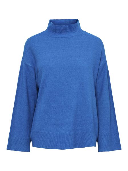 Pieces PCNUSKA KNITTED PULLOVER, Blue Aster, highres - 17128940_BlueAster_001.jpg