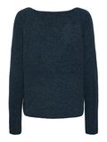 Pieces V-NECK KNITTED PULLOVER, Reflecting Pond, highres - 17114251_ReflectingPond_002.jpg