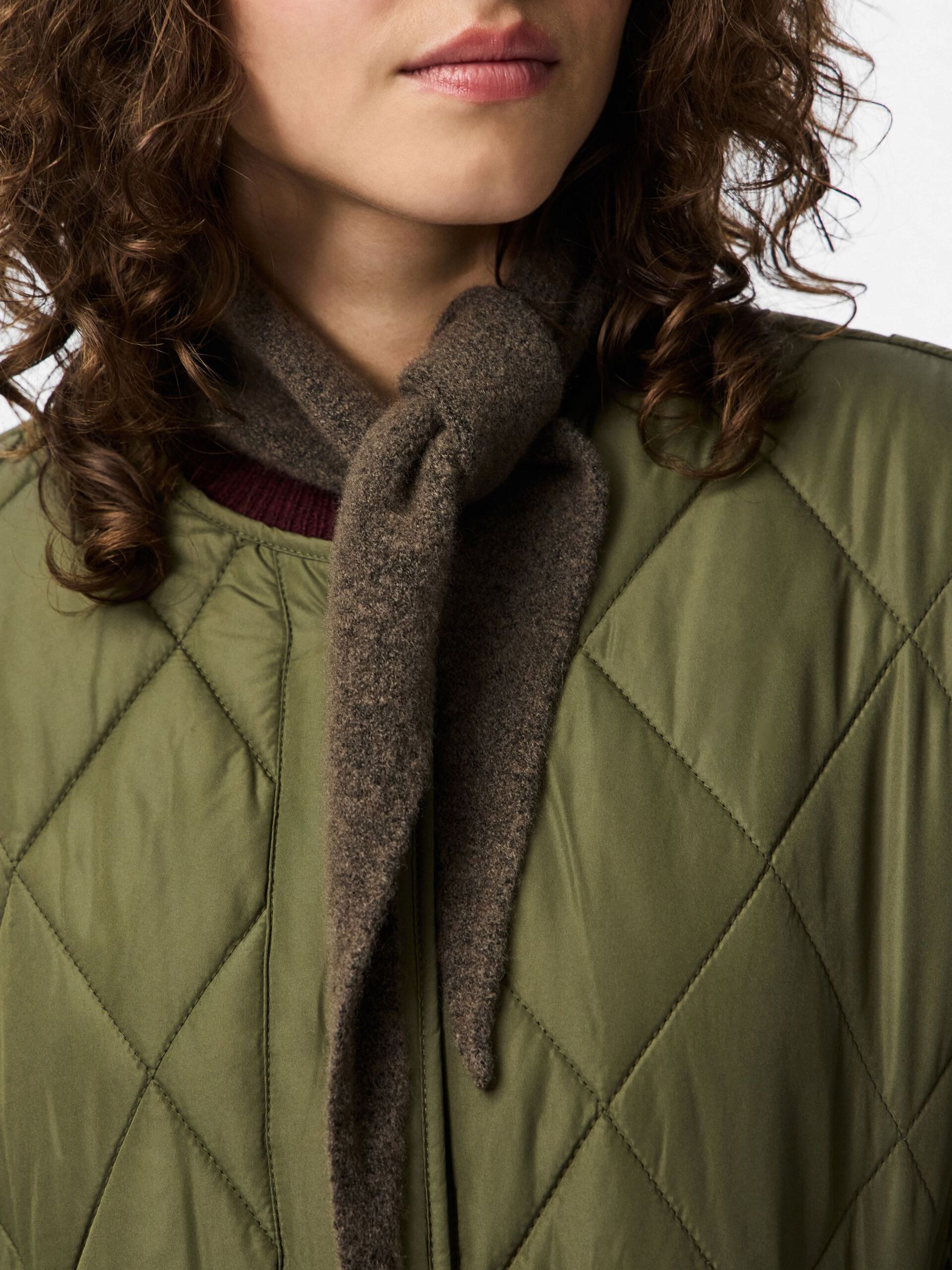Carousel image - PCJINE CASHMERE BLEND SCARF, Morel | 3