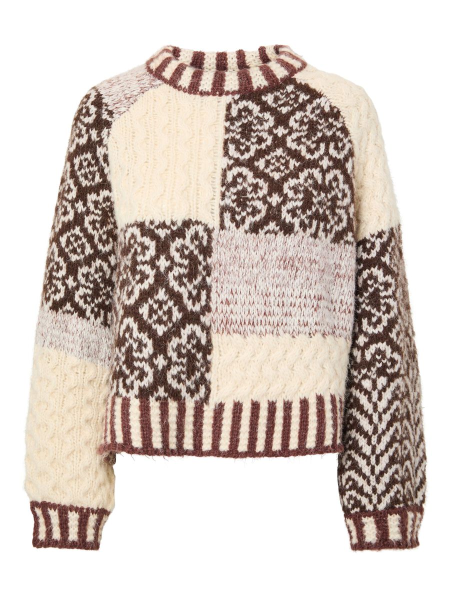 Carousel image - PCFUSION COLORBLOCK  KNITTED JUMPER, Greige | 5