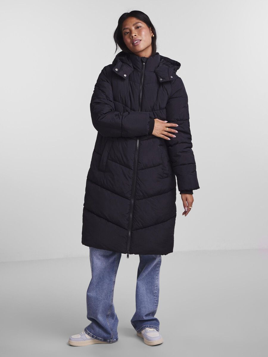 Pieces PCJAMILLA PUFFER JACKET, Black, highres - 17126619_Black_003.jpg