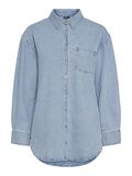 Pieces PCMAISIE DENIM SHIRT, Light Blue Denim, highres - 17150991_LightBlueDenim_001.jpg