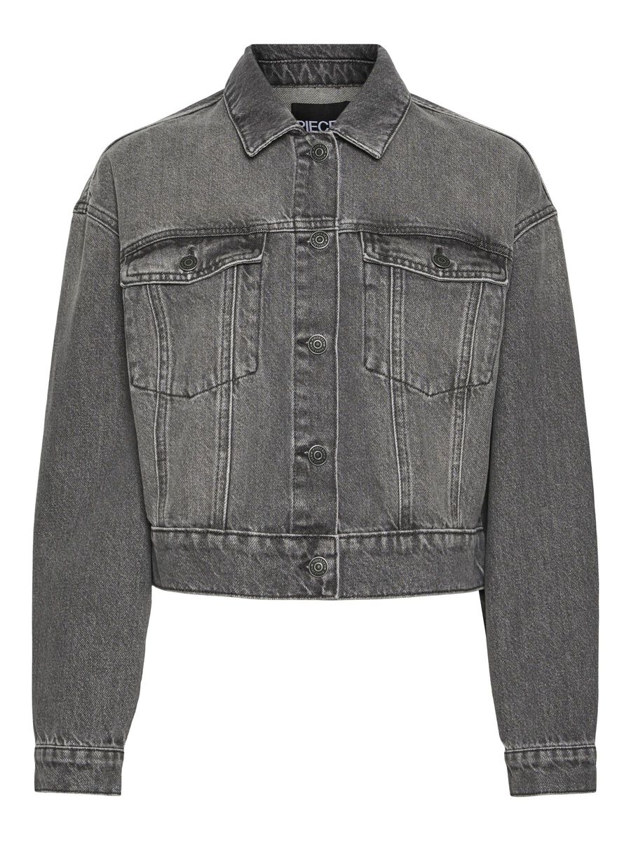 Pieces PCNYNNE JEANSJACKE, Grey Denim, highres - 17151507_GreyDenim_001.jpg