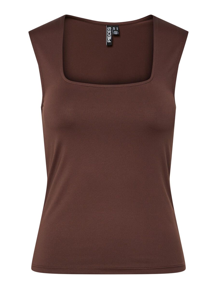 Pieces PCFYLLA SLEEVELESS TOP, Chicory Coffee, highres - 17161641_ChicoryCoffee_001.jpg
