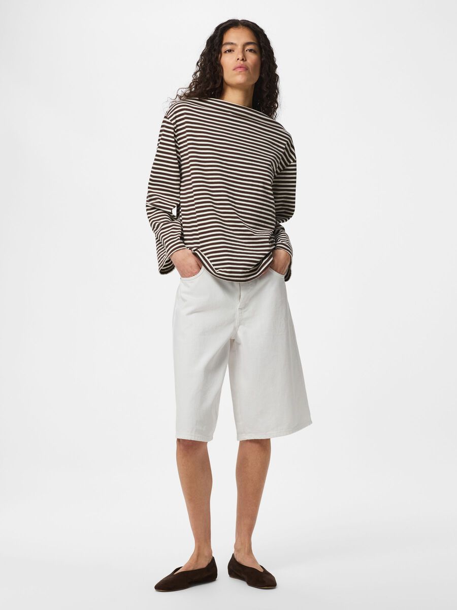 Product carousel image - PCSADIE U-BOOT-AUSSCHNITT LANGARMSHIRT, Hot Fudge | 1