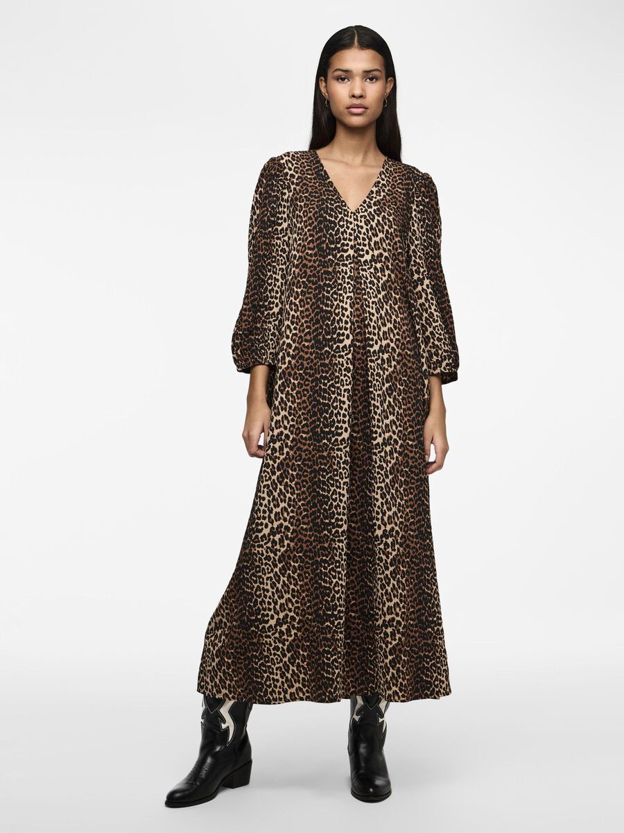 Pieces PCJEO LEOPARD MIDI DRESS, Black, highres - 17152446_Black_1137413_003.jpg