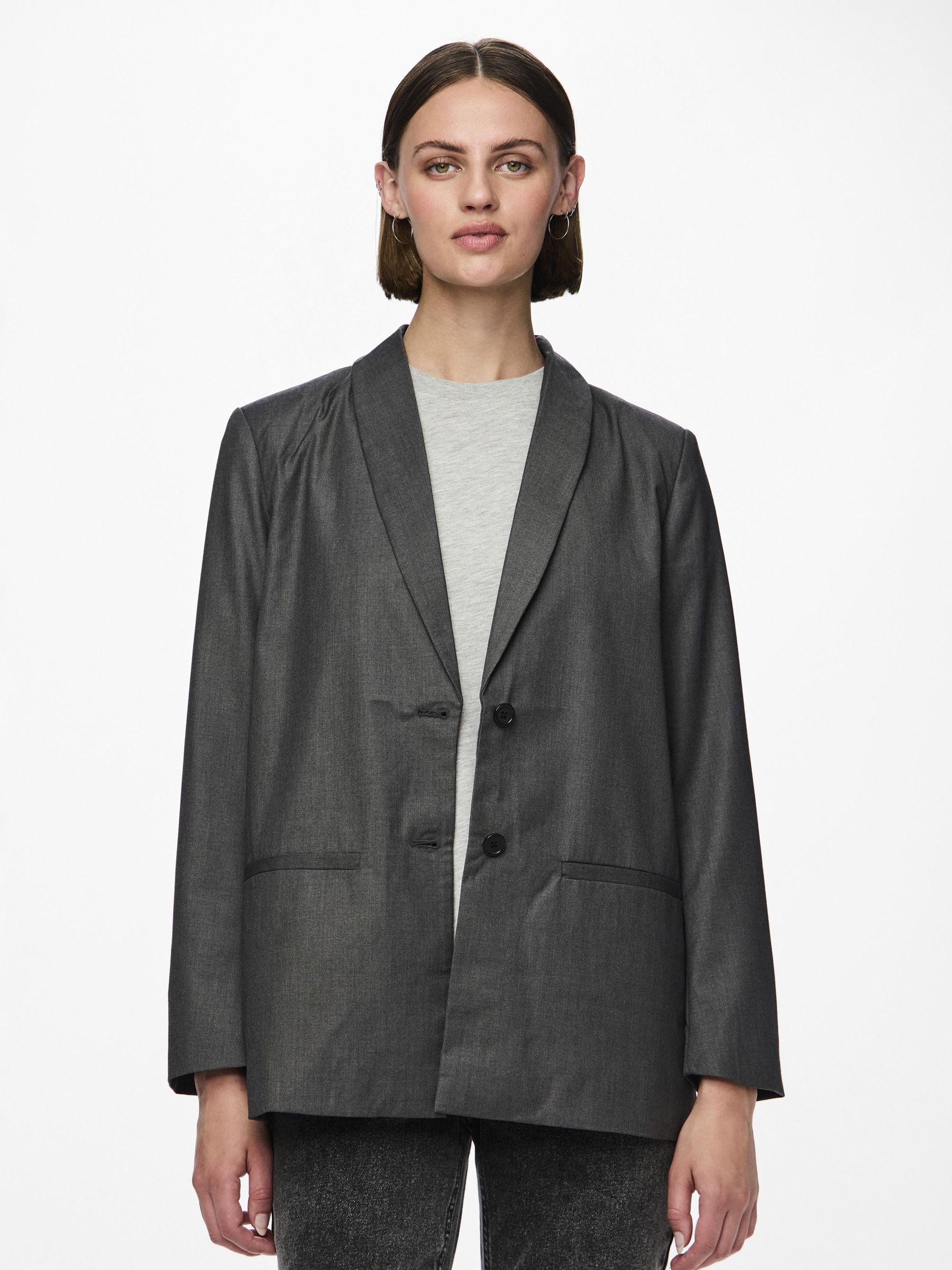 PCOFELIA BLAZER Grey PIECES Netherlands