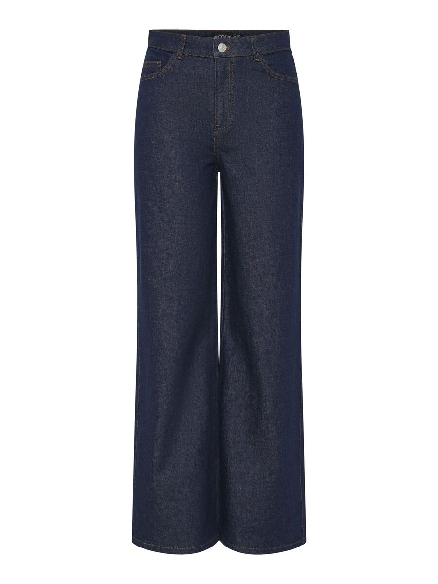 Pieces PCSELMA TH JEAN À COUPE AMPLE, Dark Blue Denim, highres - 17151209_DarkBlueDenim_001.jpg