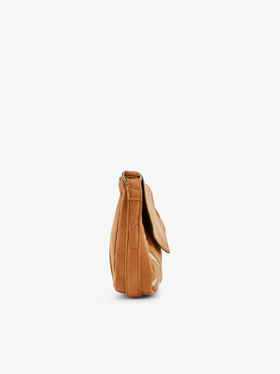 Pieces LEATHER CROSSBODY BAG, Cognac, highres - 17093693_Cognac_004.jpg