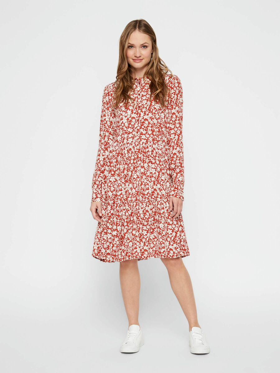 Pieces VESTIDO CAMISERO, Picante, highres - 17106341_Picante_785474_003.jpg