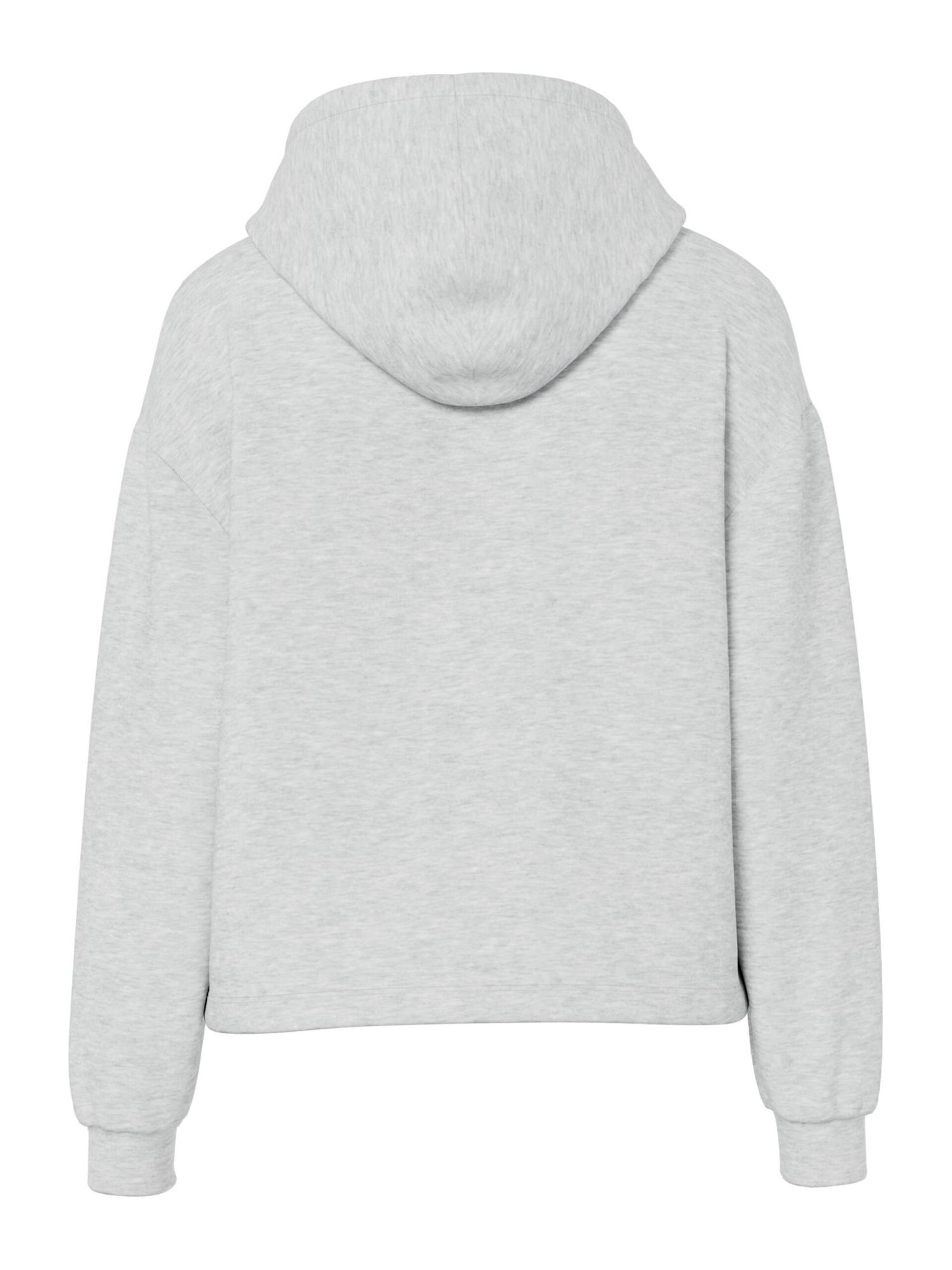 Carousel image - FELPA CON CAPPUCCIO, Light Grey Melange | 6