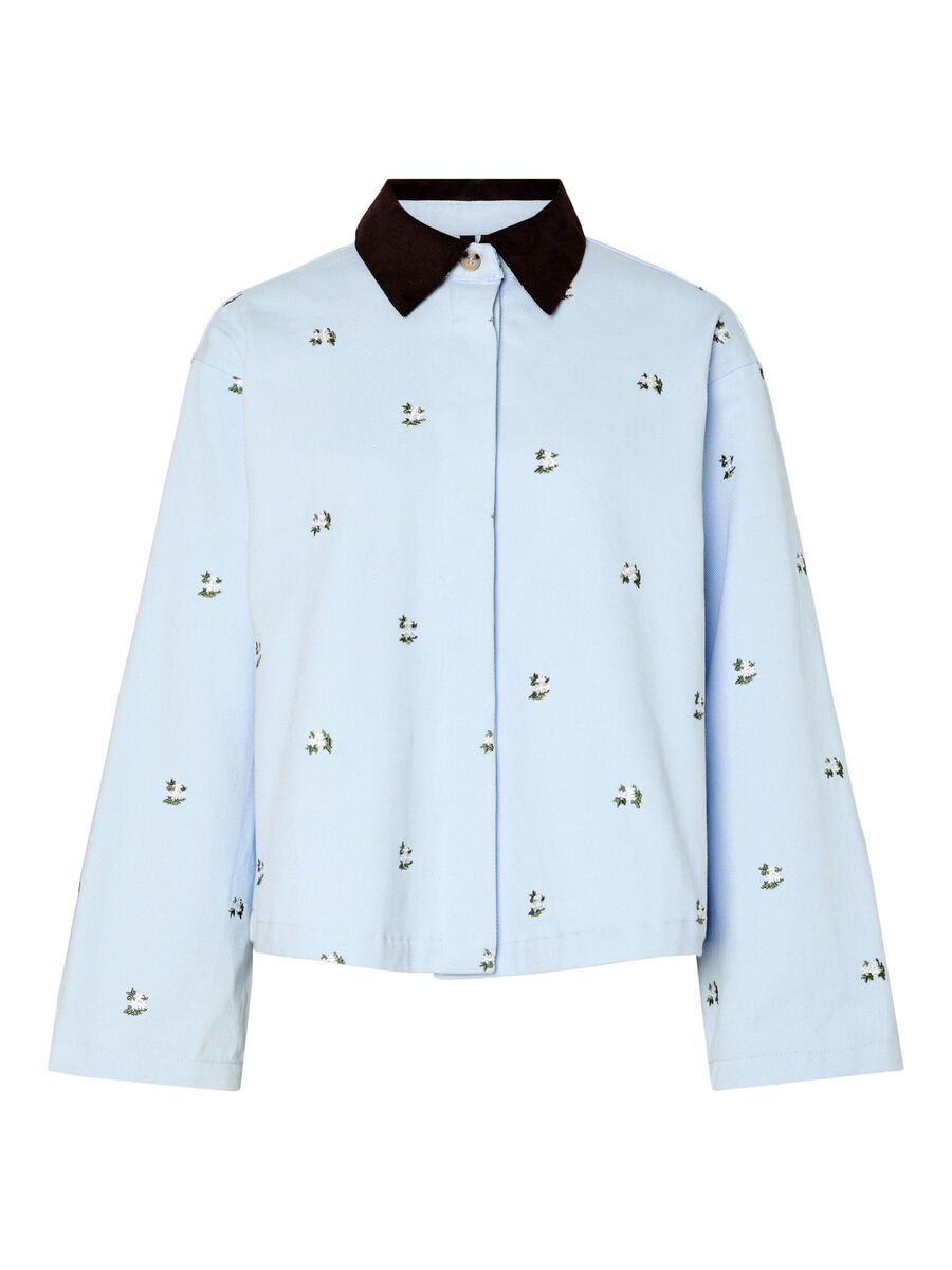 Pieces PCFEMBA DENIM JACKET, Blue Bell, highres - 17161472_BlueBell_1223978_001.jpg