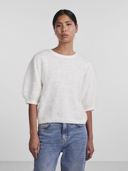 Pieces PCFEE KNITTED TOP, Cloud Dancer, highres - 17145408_CloudDancer_003.jpg