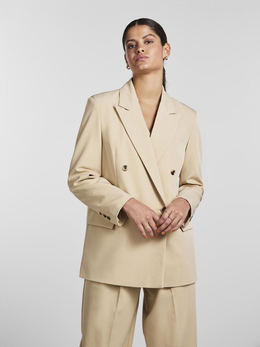 Pieces BLAZER CON DOBLE BOTONADURA, Irish Cream, highres - 17137659_IrishCream_003.jpg