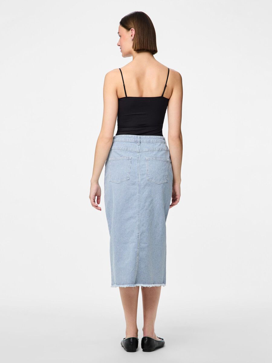 Pieces PCBILLO MIDI SKIRT, Light Blue Denim, highres - 17150871_LightBlueDenim_1120721_004.jpg